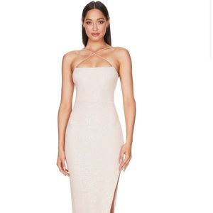 Leilani nookie gown Nude sequin.